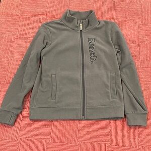 Bench size youth 11-12 years Gray Fleece zip sweater / light Jacket